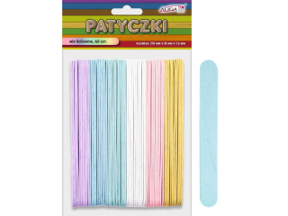 Patyczki PK-4918 mix 6 kolorw, op. 60szt., rozm. 150x18x1, 6mm