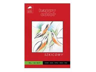 Blok szkicowy Mody Artysta, A3, 25 ark, 90g, Happy Color [opakowanie=5szt]