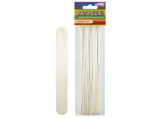 Patyczki PK-0029 bezbarwne rozm.200x25x1, 6mm, op.25szt.