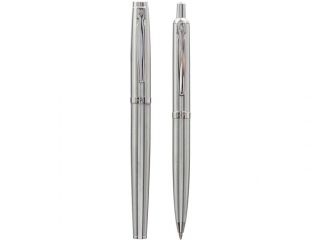 Zestaw ZENITH 60 CLASSIC SILVER - Pi�ro wieczne + D�ugopis automatyczny w etui - 6 szt. display [opakowanie=6szt] (CEN+3%)