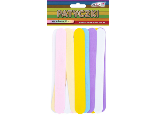Patyczki PK-3545 mix kolorów, op. 25szt., rozm. 200x25x1, 6mm