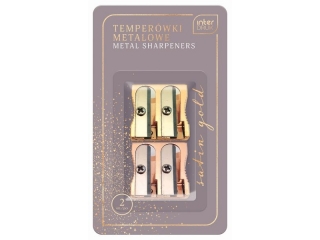 Temperówka metalowa 2szt.SATIN GOLD