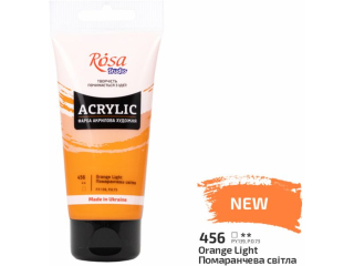 ROSA STUDIO FARBA  AKRYLOWA  ORANGE LIGHT 456 75 ML [opakowanie=3szt]
