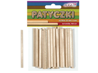 Patyczki PK-0142 bezbarwne op.100szt. 60x4mm