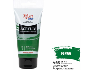 ROSA STUDIO FARBA  AKRYLOWA  BRIGHT GREEN 463 75 ML [opakowanie=3szt]