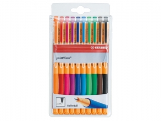 PIÓRO ŻELOWE STABILO POINT VISCO, ETUI 10 SZT(10)