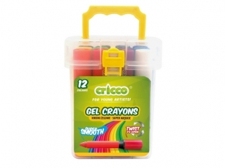 KREDKI ŻELOWE TWIST CRICCO 12-KOL.WIADERKO