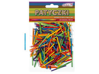 Patyczki PK-0173 mix kolorów op. 500 szt. 42x2x2mm
