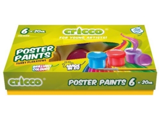 FARBY PLAKATOWE CRICCO 20ML 6-KOL.