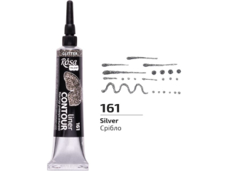 ROSA TALENT KONTUR�WKA UNIVERSAL BROKATOWA SILVER 20 ML [opakowanie=4szt]