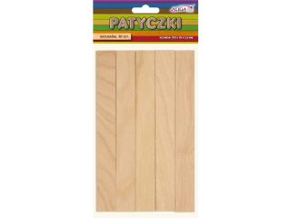 Patyczki PK-2243 drewniane naturalne, 40 szt., rozm.150x18x1, 6 mm