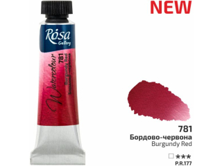 ROSA GALLERY FARBA AKWARELOWA BURGUNDY RED 781 10 ML TUBA [opakowanie=4szt]