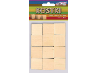 Kostki naturalne PK-2090.op. zawiera 12 szt. rozm.25x25x25 mm