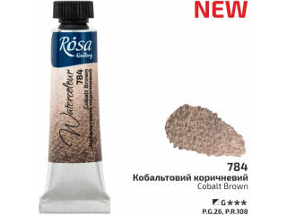 ROSA GALLERY FARBA  AKWARELOWA  COBALT BROWN 784 10 ML TUBA [opakowanie=4szt]