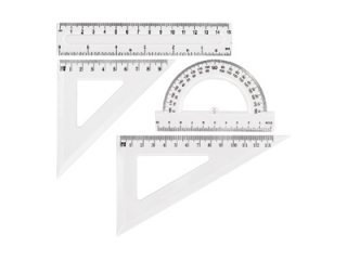 Zestaw geometrycznytransparent GR-031T [opakowanie=24szt] (sz)