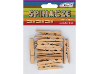 Spinacze SPIN-0554 bezbarwne op.12szt. 48mm