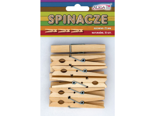Spinacze SPIN-0561 bezbarwne op.12szt. 72mm