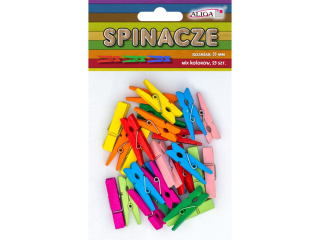 Spinacze SPIN-0530 mix op.25szt. 35mm