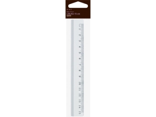 Linijka GRAND aluminiowa - 15cm GR-120-15 [opakowanie=24szt] (sz)