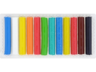 PLASTELINA CRICCO 12 KOLORW (8x REGULAR + 4x BROKAT)