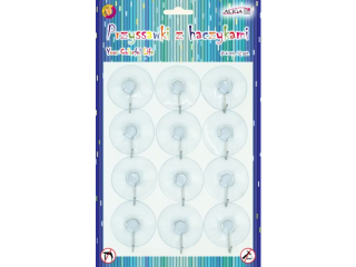 Przyssawki z haczykami PH-3066 op. zaw. 12 szt.  r. 4 cm.