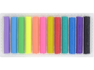 PLASTELINA CRICCO 12 KOLORW (6x FLUO + 6x BROKAT)