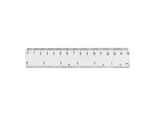 Linijka Fiorello plastikowa - 15cm GR-801 [opakowanie=120szt] (sz)