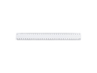 Linijka GRAND plastikowa - 30cm GR-820 [opakowanie=50szt] (sz)