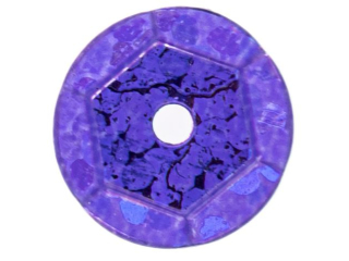 Cekiny hologramowe rozmiar: 6mm waga: 10g  kolor: fioletowy