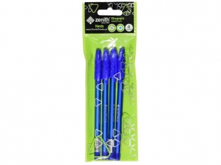 Dugopis ze skuwk 0, 7  mm ZENITH HANDY niebieski - 4 szt. opp bag [opakowanie=50szt]