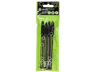Dugopis ze skuwk 0, 7  mm ZENITH HANDY czarny - 4 szt. opp bag [opakowanie=50szt]