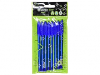 Dugopis ze skuwk 0, 7 mm ZENITH HANDY niebieski - 8 szt. opp bag [opakowanie=25szt]
