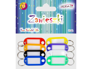 Zawieszki do kluczy PH-8251 mix kolorów, op. 8szt.