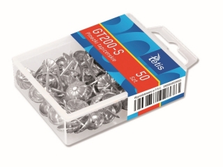 PINEZKI TAPICERSKIE SREBRNE 50 SZT.