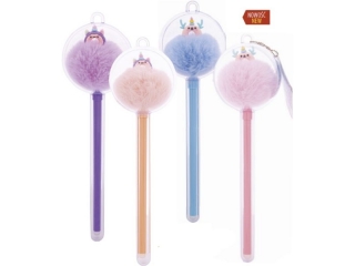 Dugopis wymazywalny z pomponem 0, 5 mm ASTRA PASTEL LINE - 1 szt. w plastikowej kuli [opakowanie=9szt]