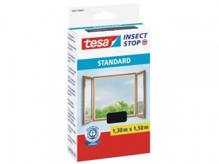 MOSKITIERA OKIENNA TESA STANDARD CZARNA 1, 3M : 1, 5M [opakowanie=24szt]
