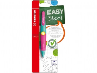 OŁÓWEK STABILO EASYERGO 1, 4 START TURK/RÓŻ. LEWORĘCZ. BLISTER (3)