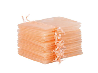 Torebki SO-30-01 z organzy ecru 10x15cm op.24szt.