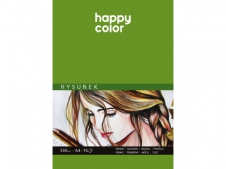 Blok do rysunku ART, 300g, A3, 15 ark, Happy Color  [opakowanie=5szt]
