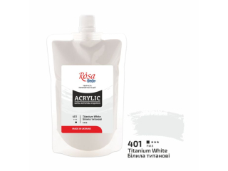 ROSA STUDIO FARBA AKRYLOWA TITANIUM WHITE 401 200 ML