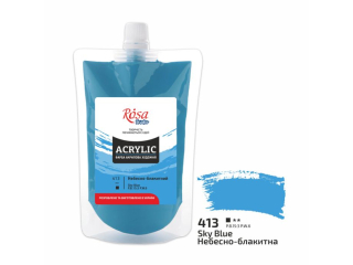 ROSA STUDIO FARBA  AKRYLOWA SKY BLUE 413 200 ML