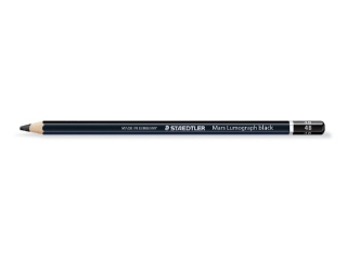 Owek Mars Lumograph black, szecioktny, czarna obudowa, tw. 4B, Staedtler [opakowanie=12szt]