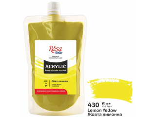ROSA STUDIO FARBA  AKRYLOWA  LEMON YELLOW 430 200 ML