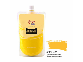 ROSA STUDIO FARBA AKRYLOWA  YELLOW MEDIUM 433 200 ML