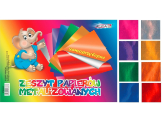 Zeszyt papierów metalizowanych samop.ZPMS-6387 17x25cm 180g