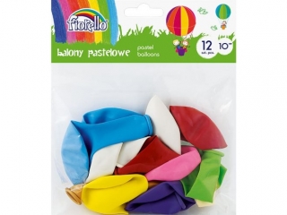 BALONY Fiorello Pastel 10" MIX 12 szt. KWBN24