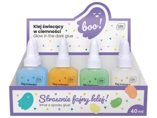 Klej wiec w ciemn do dekor 40ml BOO 12s [opakowanie=12szt]