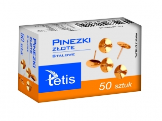 Pinezki złote 50 szt.A10