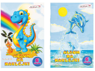 Album SA-2001 na naklejki, rozm. 14x21cm + 3 plansze naklejek gratis PROM
