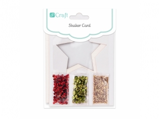 SHAKER CARD - GWIAZDKA, 1 SZT.